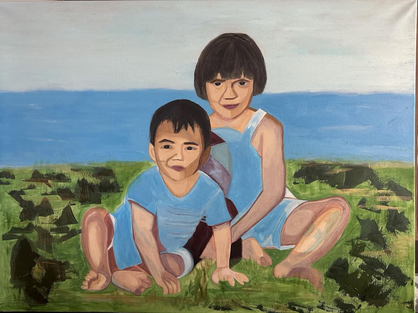 Memories By The River — oil on canvas