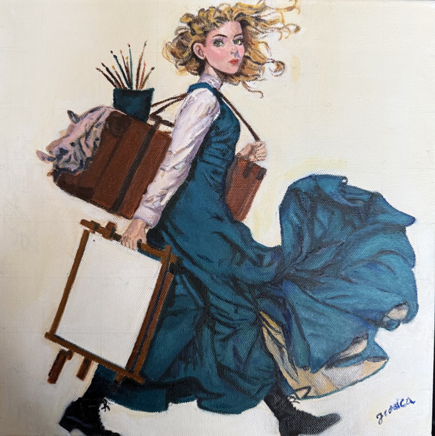 The Artist — oil on canvas